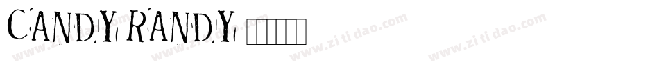 Candy randy字体转换